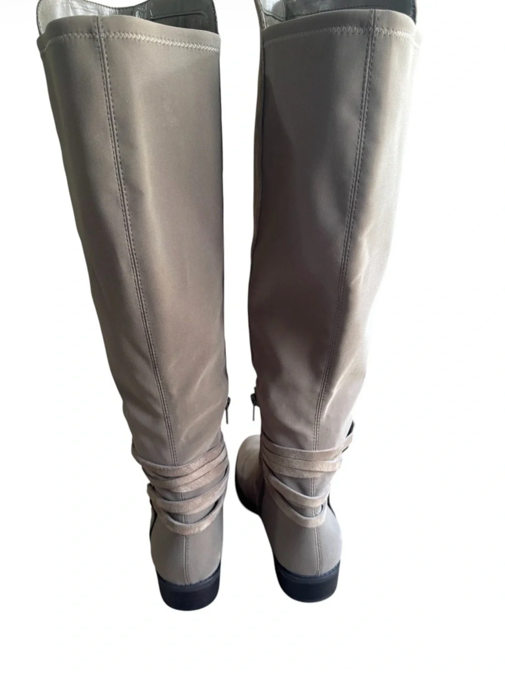 Vince Camuto Pauletta VC-Pauletta Knee High Boots Taupe Leather 7.5 W